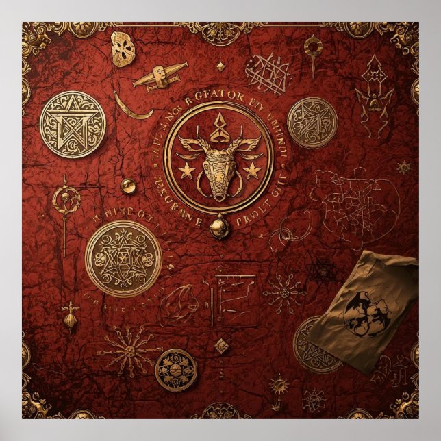 Póster Seal of the Hidden Order (Frente)