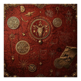 Póster Seal of the Hidden Order