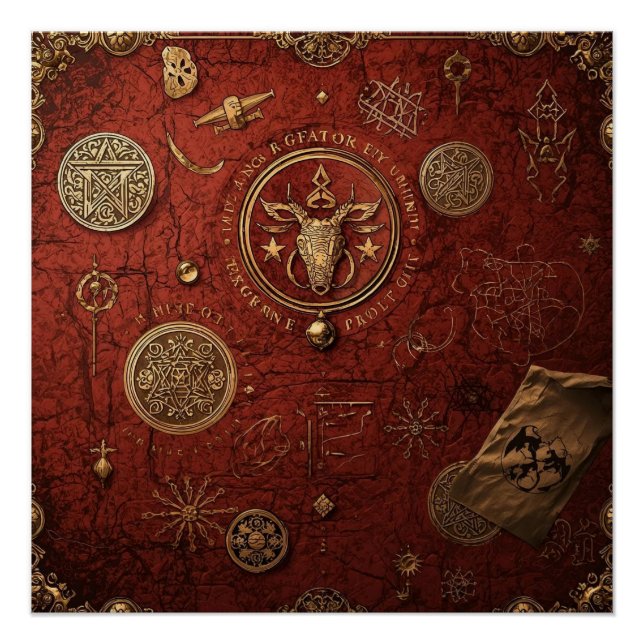 Póster Seal of the Hidden Order (Anverso)