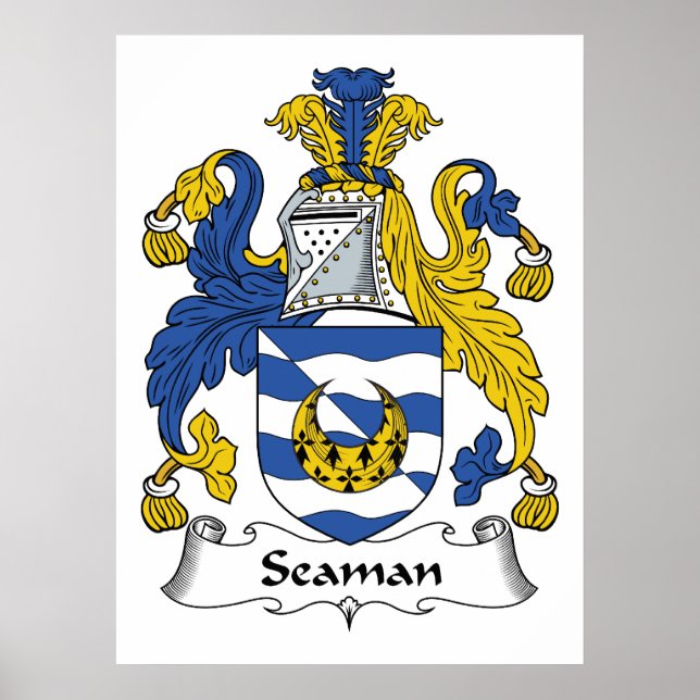 Póster Seaman Family Crest (Frente)