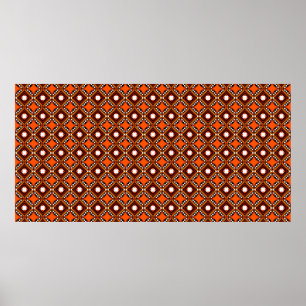 Póster Seamless creative pattern with hand draw geometric
