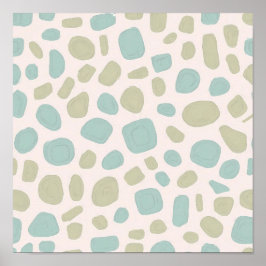 Póster Seamless Eroded Patina Object Tiling Pattern