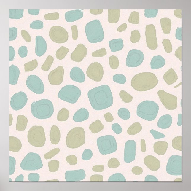 Póster Seamless Eroded Patina Object Tiling Pattern (Frente)