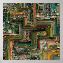 Seamless Fractured Tech: Bent Circuit Boards 