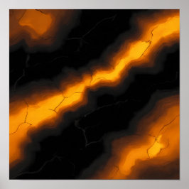 Póster Seamless High-Contrast Molten Tiling Pattern