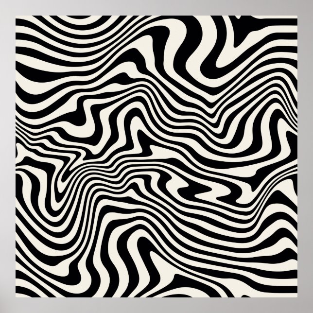 Póster  seamless pattern. Abstract striped texture with b (Frente)