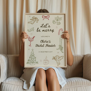Póster Seamos alegres Navidades caprichosos duchas de nov