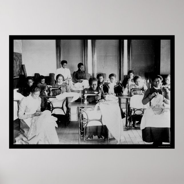 Póster Seamstress African American 1900 (Frente)