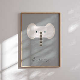 Póster Sean fuertes, los niños elefantes afirmen impresio