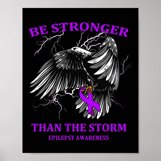 Póster Sean Más Fuertes Que La Epilepsia De La Tormenta (Frente)