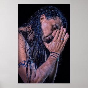 Póster Sean Vasquez Native American Flute Player