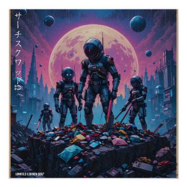 Póster "Search Squad Ω" (Anverso)