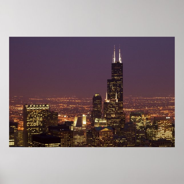 Póster Sears Tower Evening (Frente)