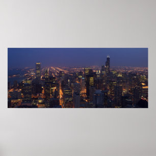 Póster Sears Tower Panoramic