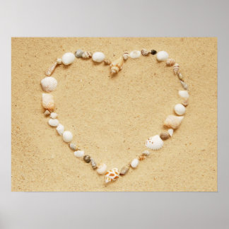Póster Seashell Heart