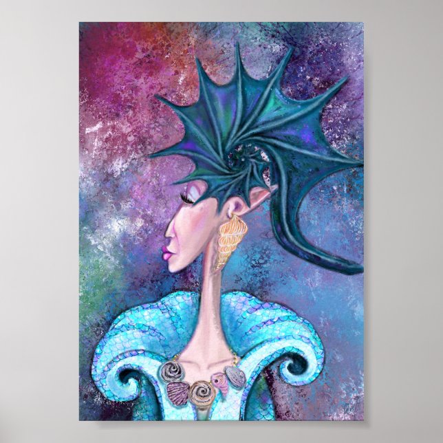 Póster Seashell Lady Poster - Painting (Frente)