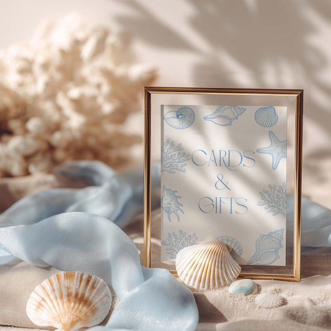 Póster  Seashells Bridal Shower Cards And Gifts  (Subido por el creador)
