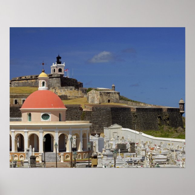 Póster Seaside cemetery of Puerto Rico (Frente)