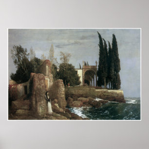 Póster Seaside Villa, Arnold Bocklin 1878