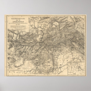Póster Seat de la guerra: Afganistán 1878