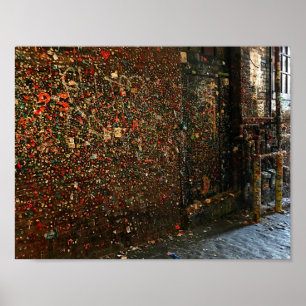 Póster Seattle Gum Wall #1 Poster