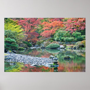 Póster Seattle, Jardín Japonés del Arboreto