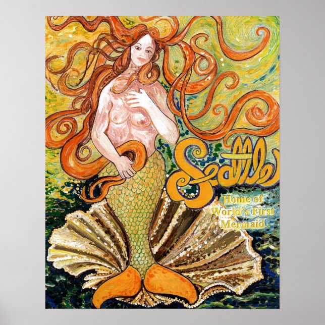 Póster Seattle Mermaid (Frente)