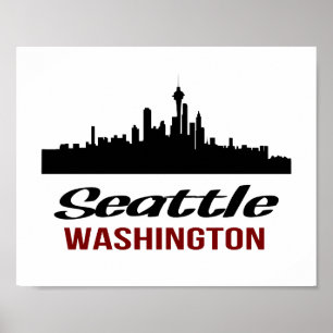 Póster Seattle Poster (standard picture frame size)