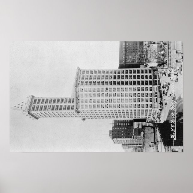 Póster Seattle, WA - Edificio de la Torre Smith (Frente)