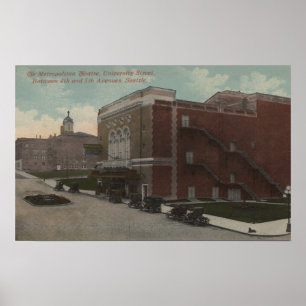 Póster Seattle, WA - Metropolitan