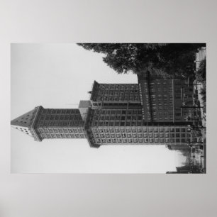 Póster Seattle, WA - torre de Smith que construye 2