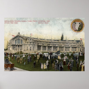 Póster Seattle, Washington - vista de agrícola