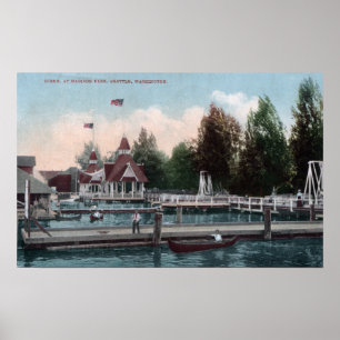 Póster Seattle, WashingtonMadison Park Scene