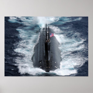 Póster Seawolf-class USS submarino Connecticut (SSN-22)