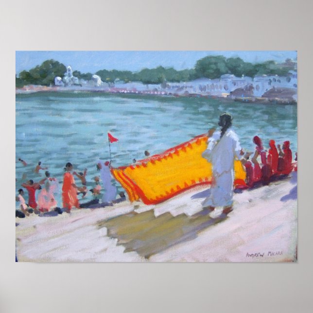 Póster Secando Sari Pushkar (Frente)