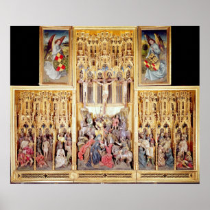 Póster Sección central del Altarpiece de Ambierle