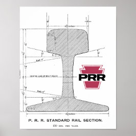 Póster Sección de Ferrocarril de Pensilvania