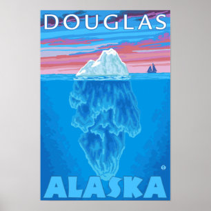 Póster Sección de Iceberg - Douglas, Alaska