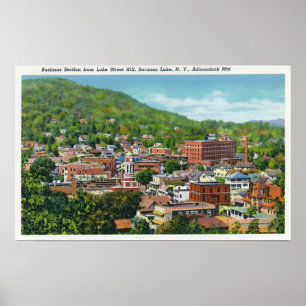 Póster Sección de Negocios de Lake Street Hill
