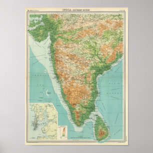 Póster Sección del sur de la India