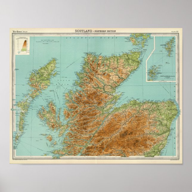 Póster Sección norte de Escocia (Frente)