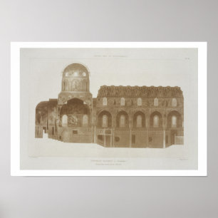 Póster Sección representativa de la capilla de Palatine,