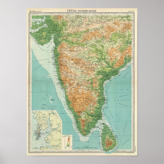 Póster Sección sur de India (Frente)
