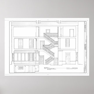 Póster Sección transversal HABS I