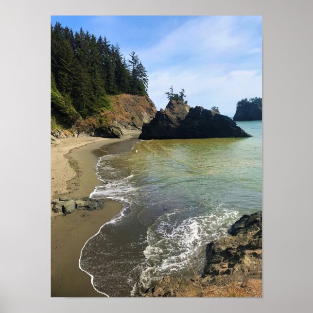 Póster Secret Beach, Samuel H. Boardman, Oregon (Frente)