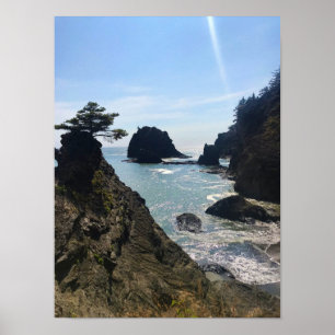 Póster Secret Beach, Samuel H. Boardman, Oregon
