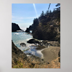 Póster Secret Beach, Samuel H. Boardman, Oregon