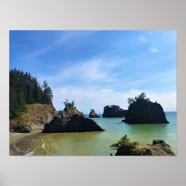 Póster Secret Beach, Samuel H. Boardman, Oregon (Frente)