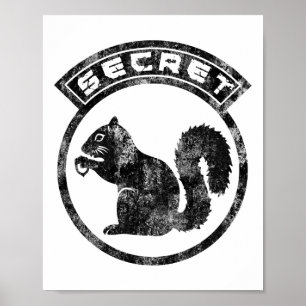 Póster Secret Squirrel - Distressed - Type 2