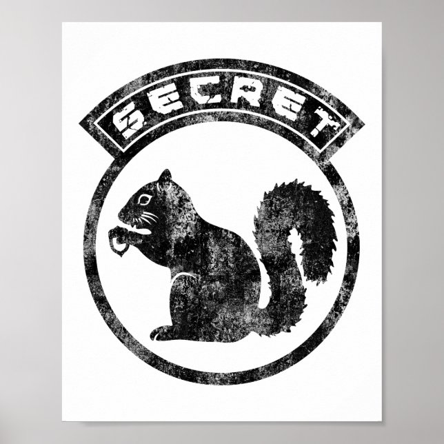 Póster Secret Squirrel - Distressed - Type 2 (Frente)